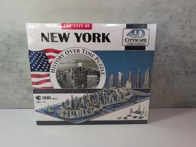 The City Of New York History Over Time Puzzle 4D Cityscape 900 pcs NEW - Image 1 of 4