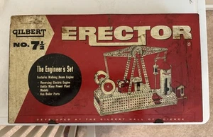 1950's GILBERT Erector Set No. 7 1/2 Engineers Set - Motor Works - Picture 1 of 8