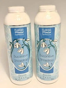 2er Set Elariia Bucaneve Schneeglöckchen Talkumpuder 3,5 Oz. Versiegelt Italien - Bild 1 von 2