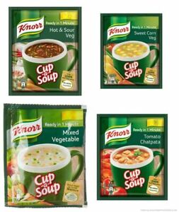 (Pack of-8) Knorr Instant Cup A Soup 100% Vegetable - Choose Pack