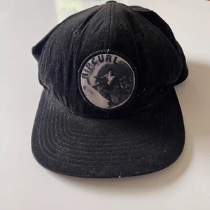 Rare Original Rip Curl Hat TOM CURREN Signature Black Corduroy Adjustable - Picture 1 of 5