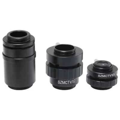 1X 1/2 1/3 Adapter Lens C-Mount Adapter Trinocular Stereo Microscope Tube 25.3mm - Image 1 of 4