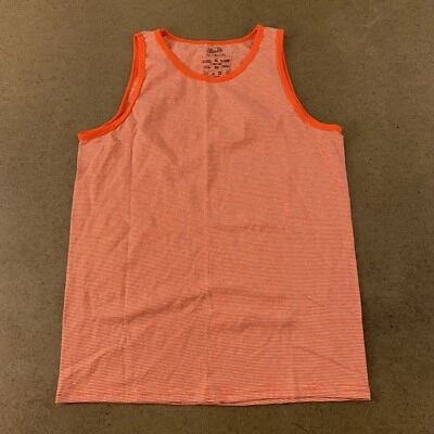 Fruit of The Loom Boys Size XL 14/16 Orange Striped Tank New - Image 1 of 4