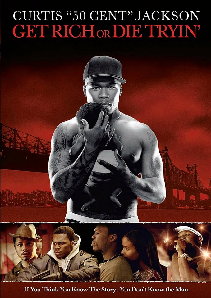 Like New WS DVD Get Rich Or Die Tryin' 50 Cent Joy Bryant Adewale Akinnuoye - Image 1 of 1