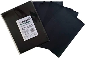 storage.boutique ARCHIVE STANDARD Black TISSUE PAPER, Acid Free, A4 Size - Picture 1 of 3