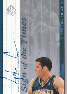 1999-00 SP Authentic Sign of the Times #CR Austin Croshere Auto