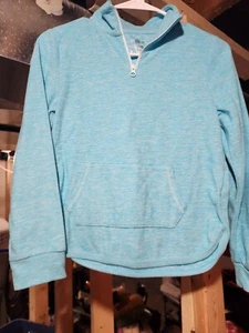Girls SO Blue 1/4 Zip Pullover Fleece Size 12 - Picture 1 of 5