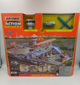 Matchbox Action Drivers Airport Adventure With ‘16 Chevy Camaro & Jet, HTF NEW - Picture 1 of 6