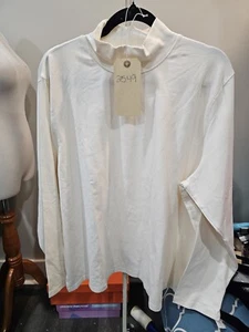 Talbots Womens 3X Ivory Pullover Mock Neck NWT - Picture 1 of 5