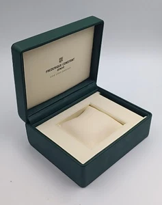 Frederique Constant scatola per orologio in pelle verde, vintage - Imagen 1 de 21