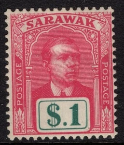SARAWAK 1918 BROOKE $1, SG 61, NUEVO COMO NUEVO, CAT. £50 - Imagen 1 de 2
