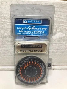 Vintage Mastercraft Indoor Lamp & Appliance Timer 110V NOS - Foto 1 di 2
