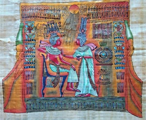 Beautiful Genuine Hand-Painted Egyptian Papyrus Art Painting - Picture 1 of 4