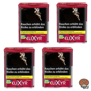 Elixyr Red / Rot Tabak / Feinschnitt-Tabak / Zigarettentabak Dose 4x 102g - Bild 1 von 1
