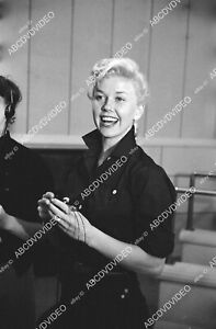8b20-18196 candid Doris Day in the sound booth 8b20-18196 8b20-18196