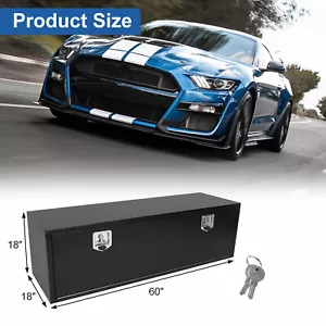 60 In. X 18 In. X 18 In. Iron Underbody Truck Storage Tool Box w/Lock Heavy Duty - Picture 1 of 8