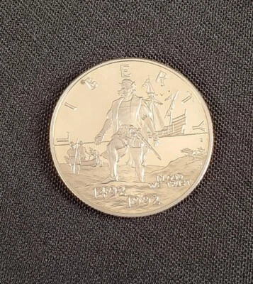 1992-S Proof Columbus Commemorative Half Dollar - See Photos - Image 1 of 3