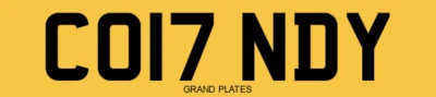 CONDY CONDY'S CONDIE CON PERSONAL NUMBER PLATE CO17 NDY PRIVATE CAR REGISTRATION - Image 1 of 4