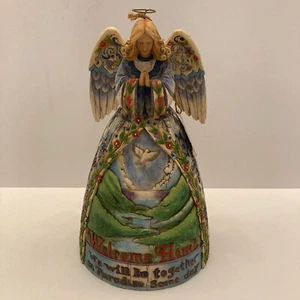 Jim Shore "Peaceful Journey" Engel 2005 11" Welcome Home Together in Paradise - Bild 1 von 15