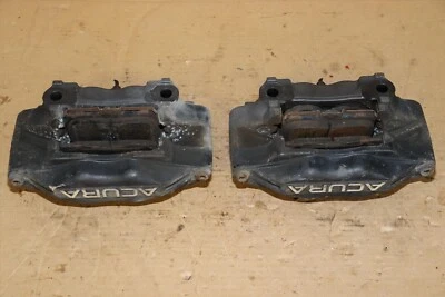 2005-2012 ACURA RL ADVICS FRONT BRAKE BLACK CALIPERS 4 PISTONs SET Left & Right - Image 1 of 4