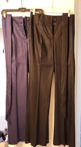 Bebe Linen Pants Size 2 (Sold Separately) Navy blue and black - Picture 1 of 12