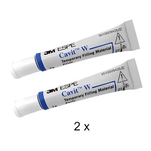 2x Cavit W provisorische Notfall Zahnfüllung reparieren Reiseapotheke Zahnzement - Bild 1 von 1