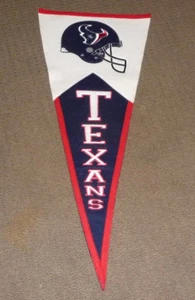 FANION GÉANT LAINE HOUSTON TEXANS FOOTBALL WINNING STRIAK 16,5 X 40 - Photo 1/3