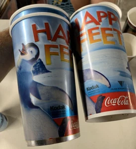 Happy Feet Pinguin Kodak Folie (3) / Film Popcorn / Soda Eimer Tasse Theater - Bild 1 von 3