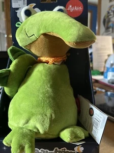 Sigikid Alligator Crocodile 10" Green Corduroy Weighted  Plush Eye Glass Holder - Picture 1 of 4