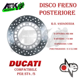 Disco Freno Posteriore per Moto Ducati ST4 / S dal 1998 al 2004 - Foto 1 di 2