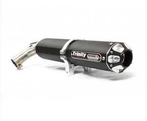 Trinity Black Stage 5 Slip On Exhaust Pipe Yamaha YXZ 1000R YXZ1000R - Picture 1 of 3