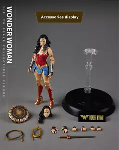 action figure Fondjoy WONDER WOMAN Justice League DC Warner Bros 7.5in 19cm - Foto 1 di 9
