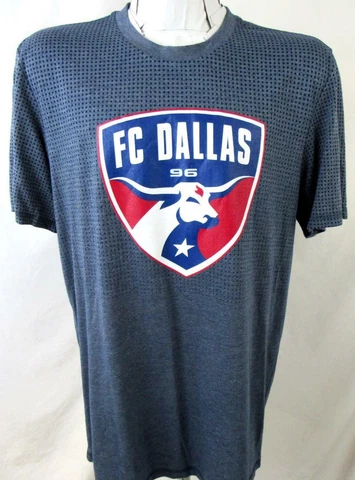 FC Dallas Mens Large Adidas Short Sleeve Screened Team Logo T-shirt FCD 4 Cover