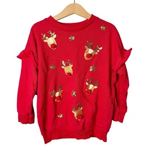 F&F Reindeer Tunic Sweatshirt - Picture 1 of 5