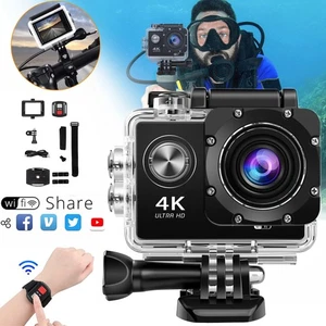 4K Sport Aktion Wasserdicht Kamera Helmkamera WiFi Unterwasserkamera Camcorder - Bild 1 von 14