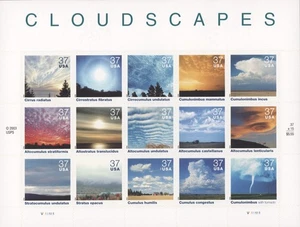 2004 US Scott #3878 37c Cloudscapes, Sheet of 15 MNH - Picture 1 of 1