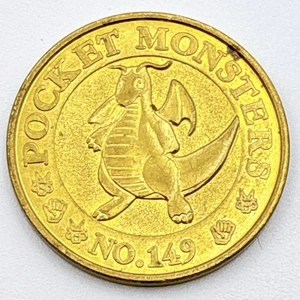 Moneda Pokemon Nº145 Dragonita Oro Bolsillo Monstruos Medalla De Colección Japón Años 90 - Imagen 1 de 9