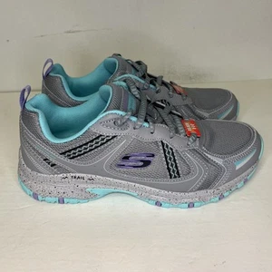 Skechers Womens 7.5 Hillcrest Vast Adventure Gray Running Hiking Shoes NWT - Picture 1 of 8