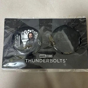 Marvel Thunderbolts Bucky Barnes Winter Soldier Enamel Badge Set Used - Picture 1 of 2