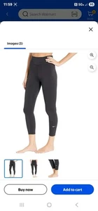 Nike All-in Cropped Tight Damen GR. MEDIUM Schwarz Stretch Komfort Dri-Fit - Bild 1 von 12