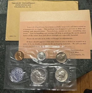1963 Original U.S. Mint Proof Set - Sealed - *Scarce* OGP & COA - Picture 1 of 5