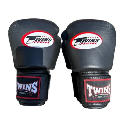 TWINS SPECIAL BOXING GLOVES - 16 oz - BLACK - FREE / FAST SHIPPING - Image 1 of 4