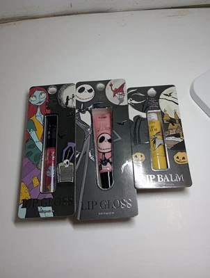 Лот товаров Disney Тим Бертон кошмар перед Рождеством блеск для губ и бальзам новый - Изображение 1 из 4