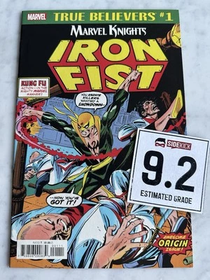 True Believers: Iron Fist #1 Reprint NM- 9.2 - Buy 3 for FREE Ship! (2018) DG - Image 1 of 4