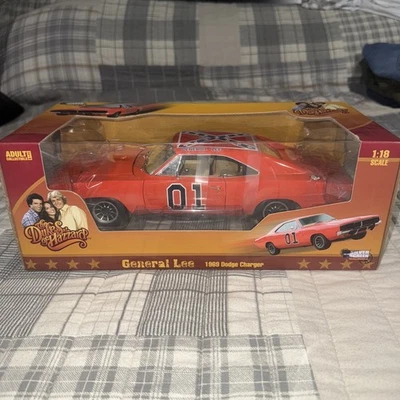 The Dukes Of Hazard General Lee 1969 Dodge Charger 1:18 Die-cast Auto World NEW - Image 1 of 4