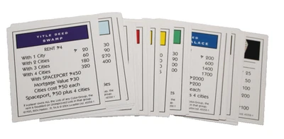 Monopoly Star Wars Original Trilogy Property Card Set Only Replacement 2004 - Image 1 of 2