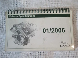 Jaguar 07/2006 vehicle specifications factory book manual part# JJM 10 34 99 651 - Bild 1 von 11