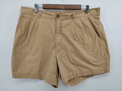 Шорты мужские Banana Republic 38 хаки плиссированные сафари 100% хлопок 80-е 5 дюймов внутренний шов - Изображение 1 из 4