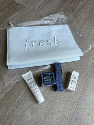 Fresh Skincare Set with Blue Pouch- travel set - Image 1 of 4