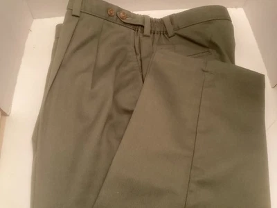 Farah Stretch Men's Casual Pants 38 x 30 Dk. Green - Image 1 of 4